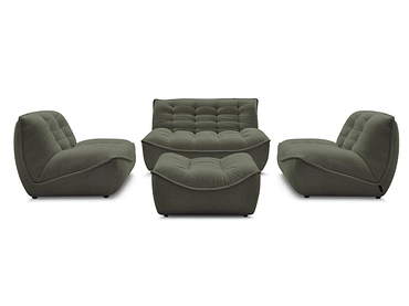 BOBOCHIC Divano 3 posti con pouf SERENA BOBOCHIC Divano 3 posti con pouf SERENA