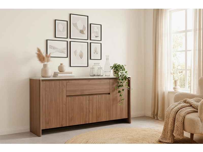 Sideboard GENF 4 portes 1 tiroir Sideboard GENF 4 portes 1 tiroir