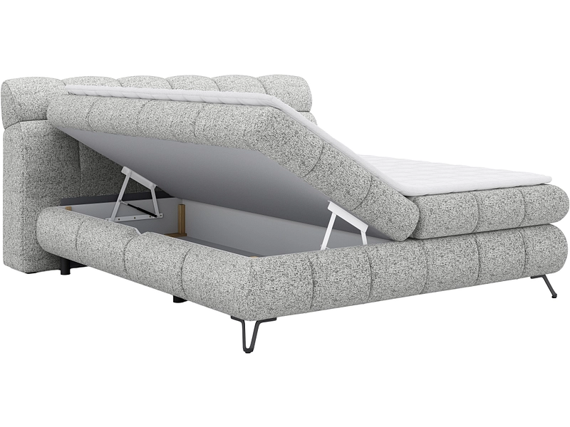 Boxspring EMILIE gris Boxspring EMILIE gris