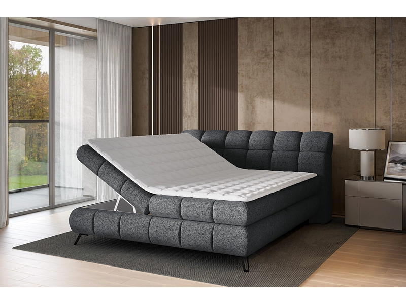 Boxspring EMILIE grigio scuro Boxspring EMILIE grigio scuro