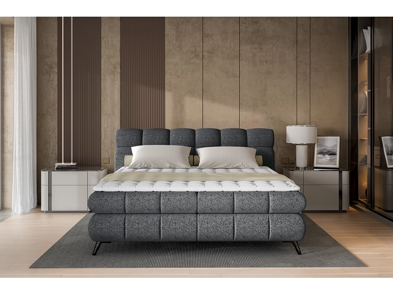 Boxspring EMILIE grigio scuro Boxspring EMILIE grigio scuro