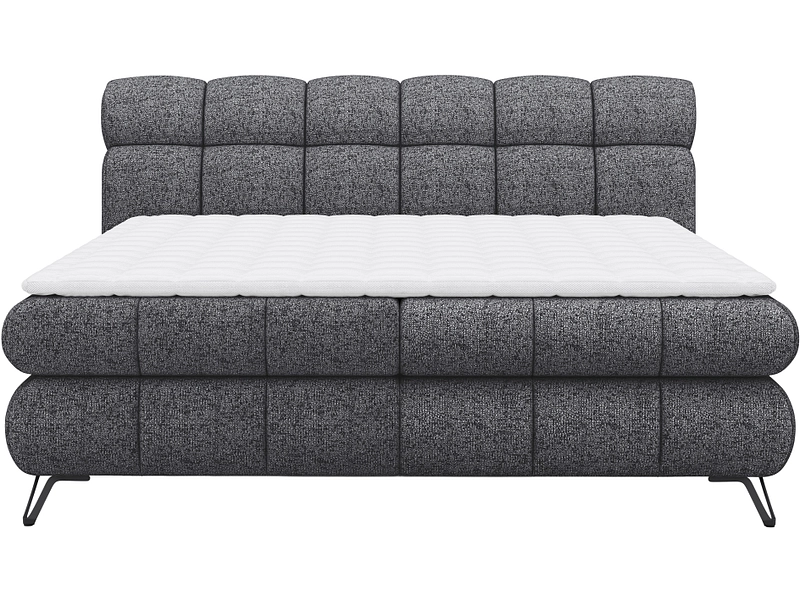 Boxspring EMILIE gris foncé
