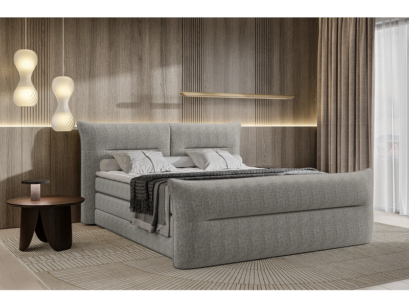 Boxspring ELANI grigio chiaro Boxspring ELANI grigio chiaro