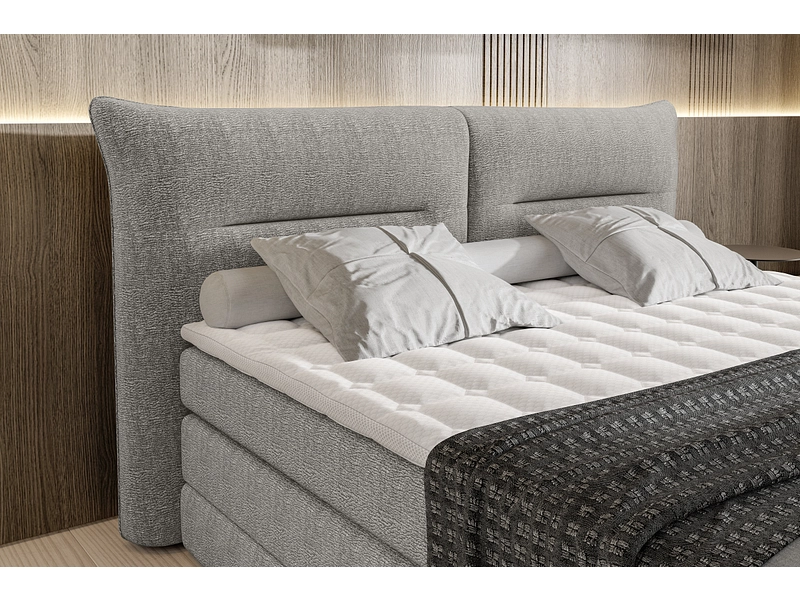 Boxspring ELANI grigio chiaro Boxspring ELANI grigio chiaro