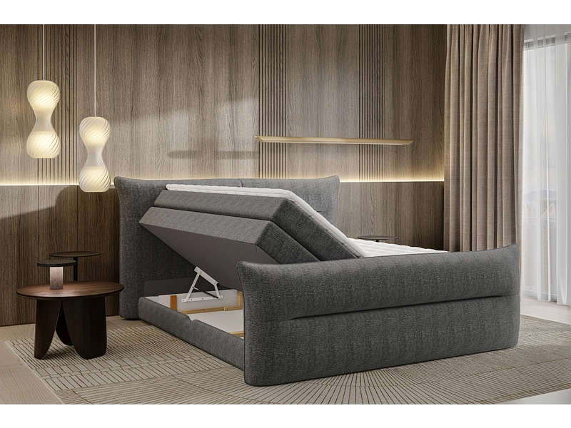 Boxspringbett ELANI dunkelgrau Boxspringbett ELANI dunkelgrau