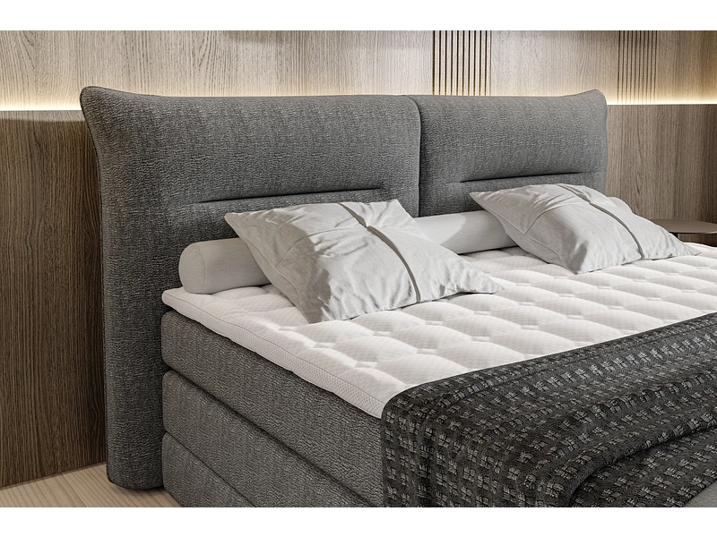 Boxspringbett ELANI dunkelgrau Boxspringbett ELANI dunkelgrau