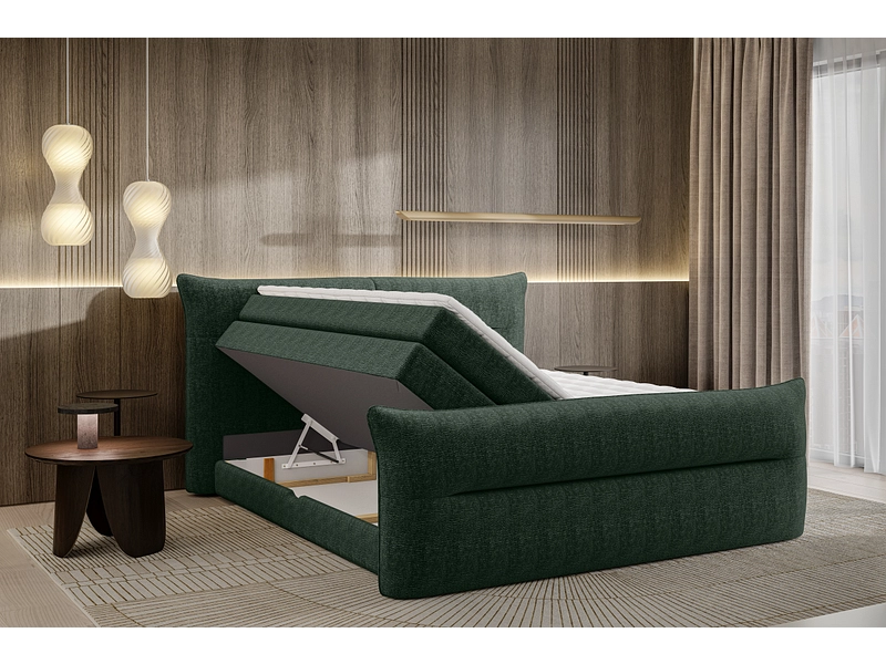 Boxspring ELANI verde scuro Boxspring ELANI verde scuro