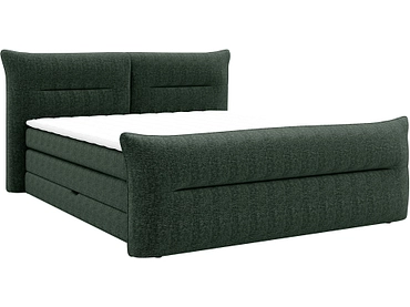 Boxspringbett ELANI dunkelgrün
