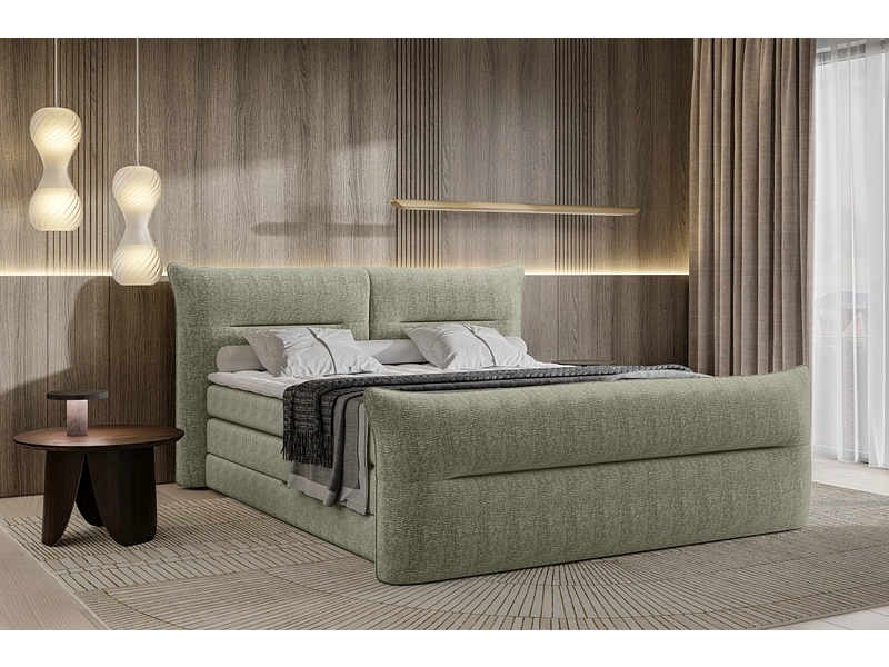 Boxspringbett ELANI grün Boxspringbett ELANI grün
