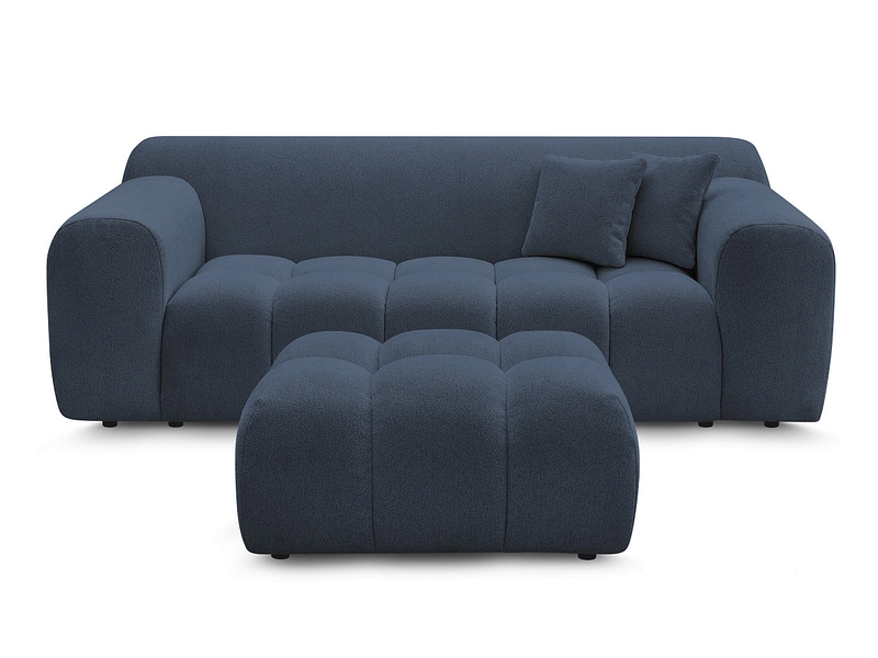Divano 2 posti con pouf BOBOCHIC MELISSE