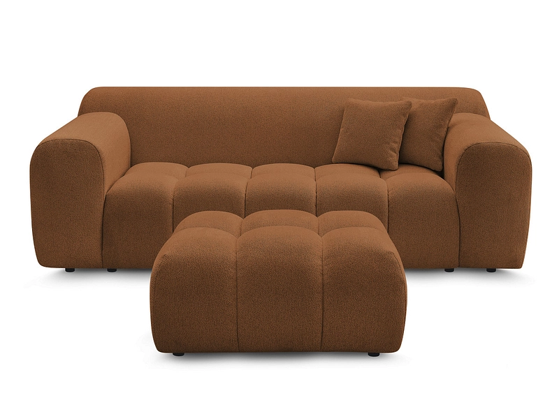 2er Sofa mit Hocker BOBOCHIC MELISSE