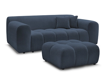 Divano 2 posti con pouf BOBOCHIC MELISSE