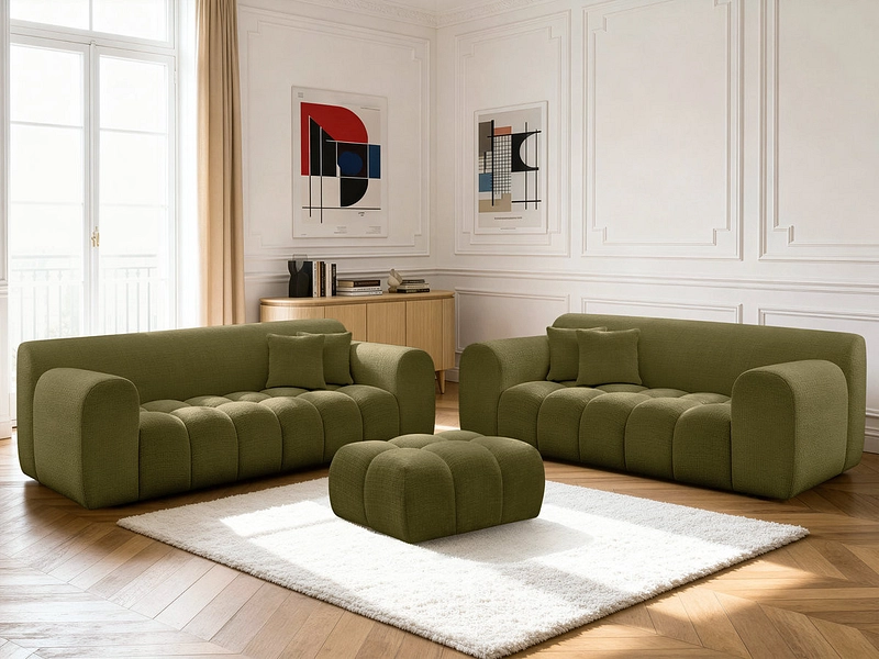 BOBOCHIC 2er + 3er Sofa MELISSE BOBOCHIC 2er + 3er Sofa MELISSE