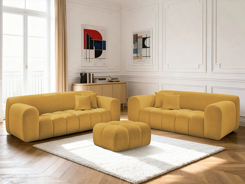 BOBOCHIC 2er + 3er Sofa MELISSE BOBOCHIC 2er + 3er Sofa MELISSE