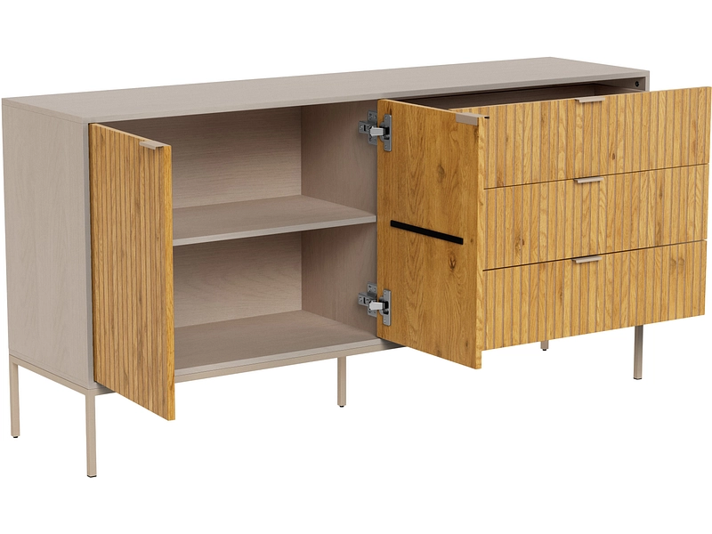 Sideboard SEAFORD 2 Türen 3 Schubladen