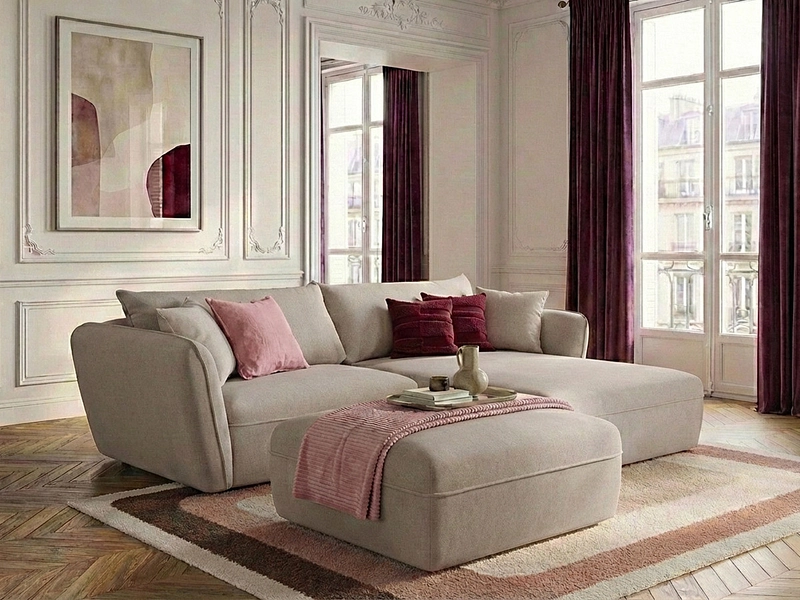 Ecksofa mit Hocker BOBOCHIC LUIGI Ecksofa mit Hocker BOBOCHIC LUIGI