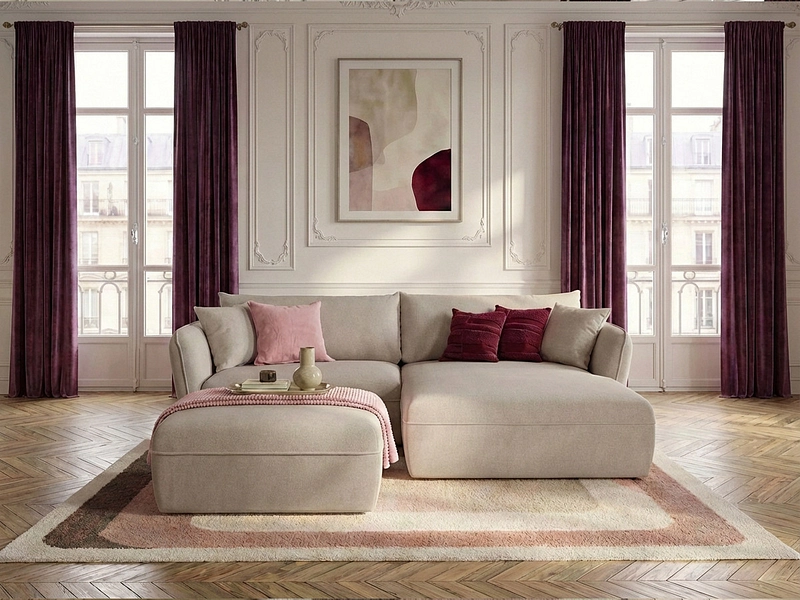 Ecksofa mit Hocker BOBOCHIC LUIGI Ecksofa mit Hocker BOBOCHIC LUIGI