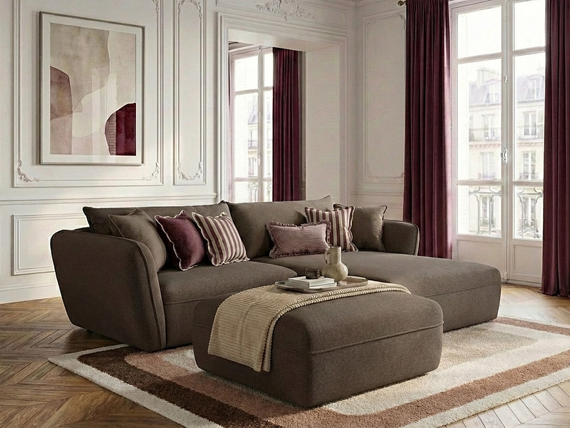 Ecksofa mit Hocker BOBOCHIC LUIGI Ecksofa mit Hocker BOBOCHIC LUIGI