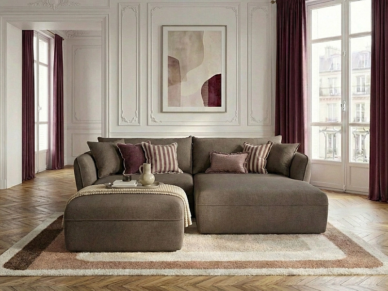 Ecksofa mit Hocker BOBOCHIC LUIGI Ecksofa mit Hocker BOBOCHIC LUIGI