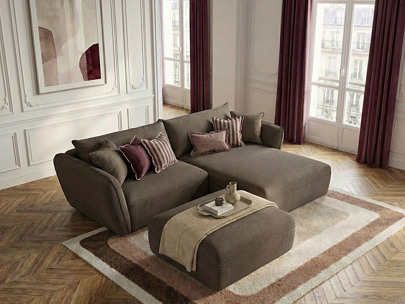 Ecksofa mit Hocker BOBOCHIC LUIGI Ecksofa mit Hocker BOBOCHIC LUIGI