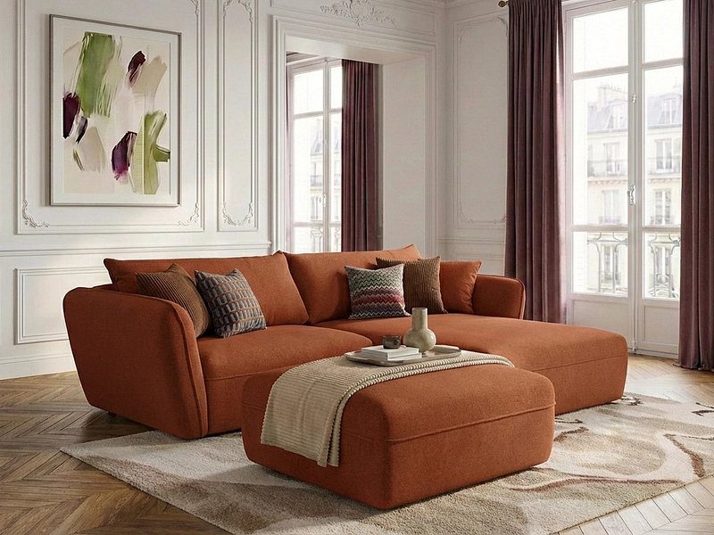 Ecksofa mit Hocker BOBOCHIC LUIGI