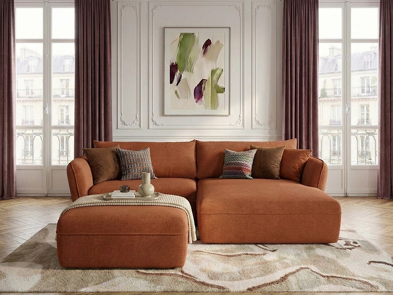 Ecksofa mit Hocker BOBOCHIC LUIGI