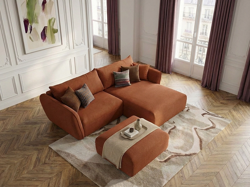 Ecksofa mit Hocker BOBOCHIC LUIGI