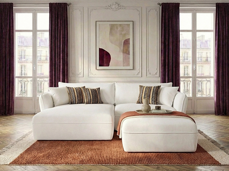 Ecksofa mit Hocker BOBOCHIC LUIGI Ecksofa mit Hocker BOBOCHIC LUIGI