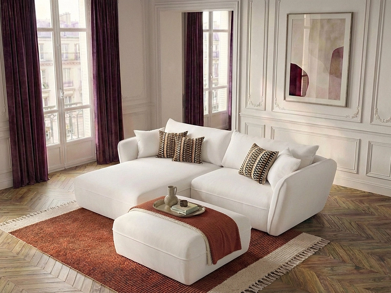 Ecksofa mit Hocker BOBOCHIC LUIGI Ecksofa mit Hocker BOBOCHIC LUIGI