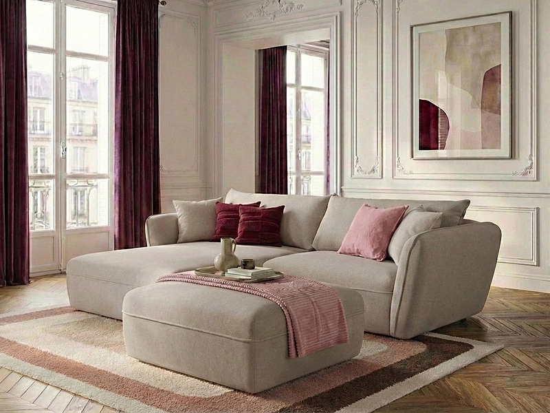 Ecksofa mit Hocker BOBOCHIC LUIGI Ecksofa mit Hocker BOBOCHIC LUIGI