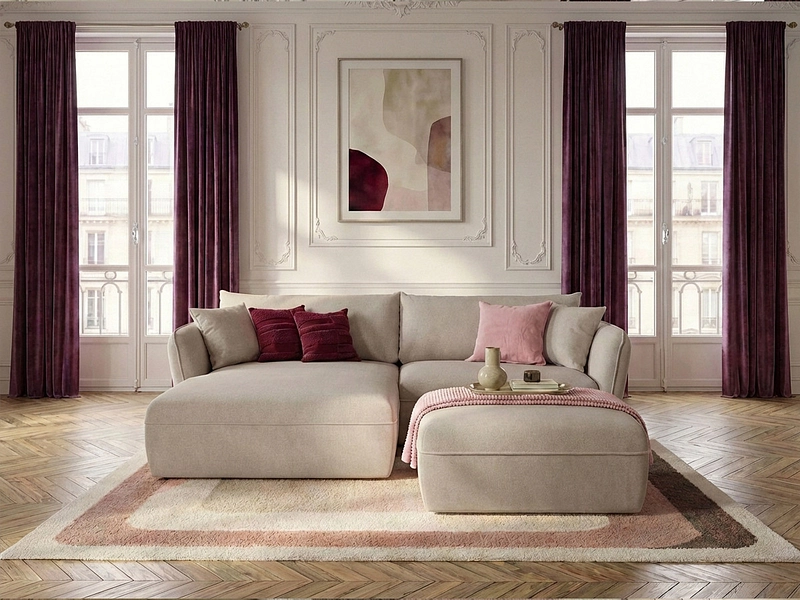 Ecksofa mit Hocker BOBOCHIC LUIGI Ecksofa mit Hocker BOBOCHIC LUIGI