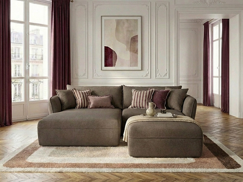 Ecksofa mit Hocker BOBOCHIC LUIGI Ecksofa mit Hocker BOBOCHIC LUIGI