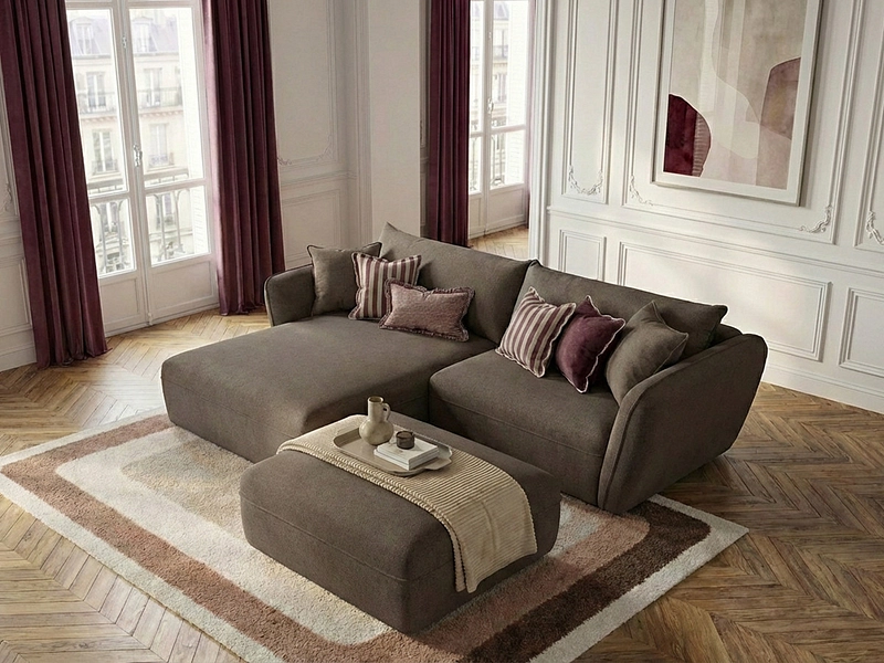 Ecksofa mit Hocker BOBOCHIC LUIGI Ecksofa mit Hocker BOBOCHIC LUIGI