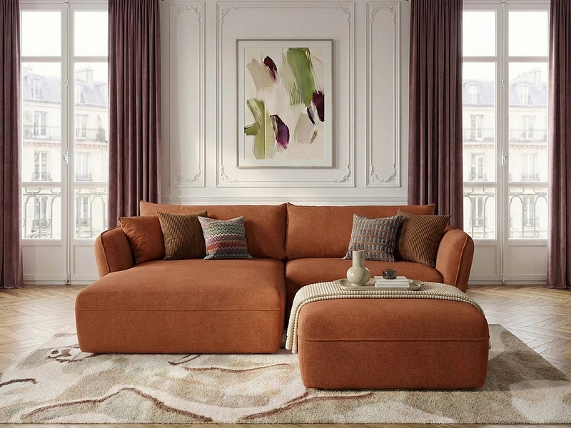 Ecksofa mit Hocker BOBOCHIC LUIGI Ecksofa mit Hocker BOBOCHIC LUIGI