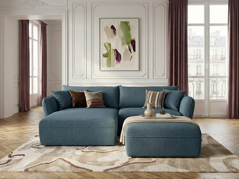 Ecksofa mit Hocker BOBOCHIC LUIGI Ecksofa mit Hocker BOBOCHIC LUIGI