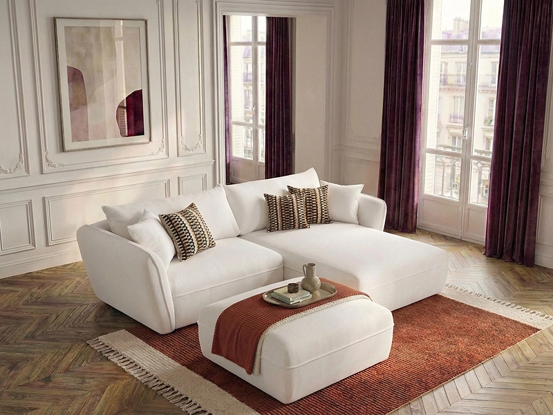 Ecksofa mit Hocker BOBOCHIC LUIGI Ecksofa mit Hocker BOBOCHIC LUIGI