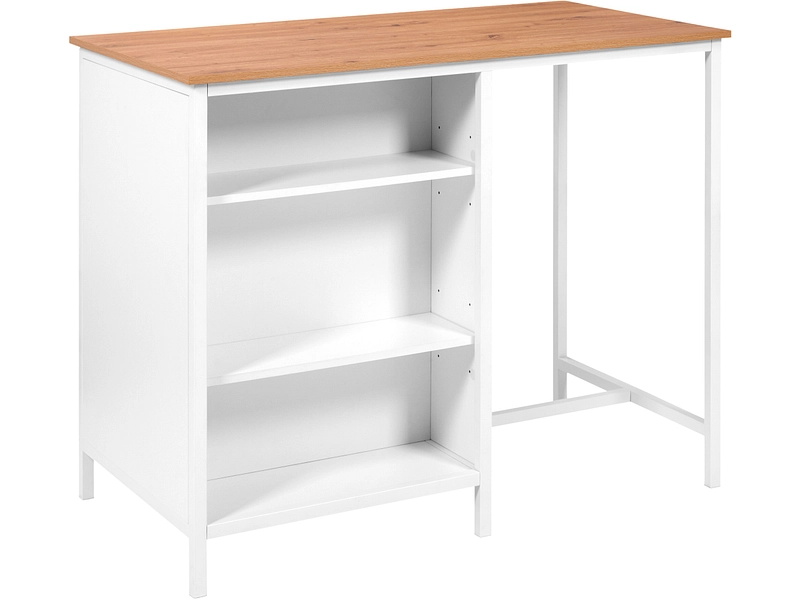 Îlot central BARHUB mdf blanc Îlot central BARHUB mdf blanc