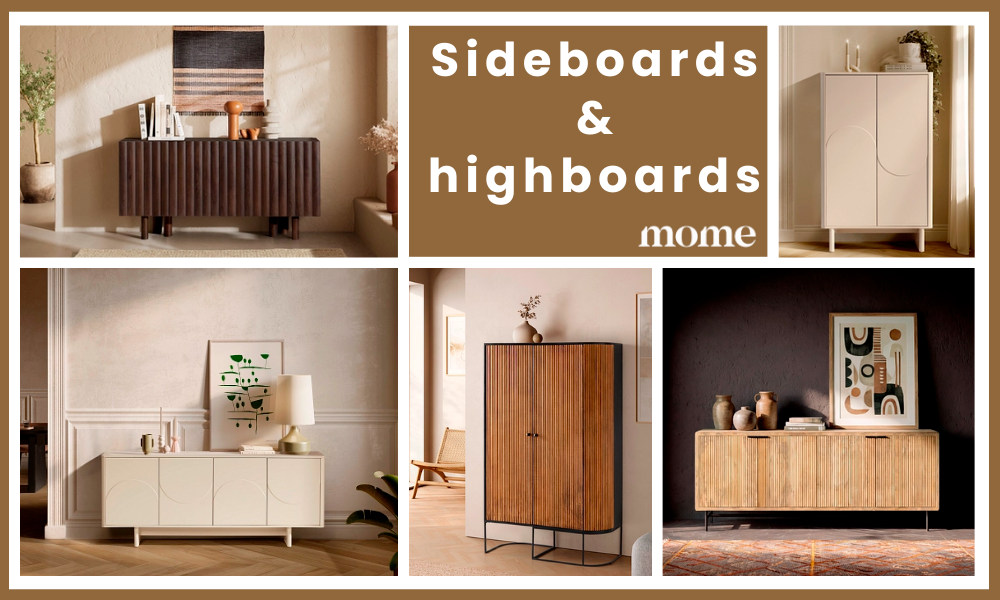 Verschiedene Sideboards von Mome in schlichten und eleganten Eingangsbereichen