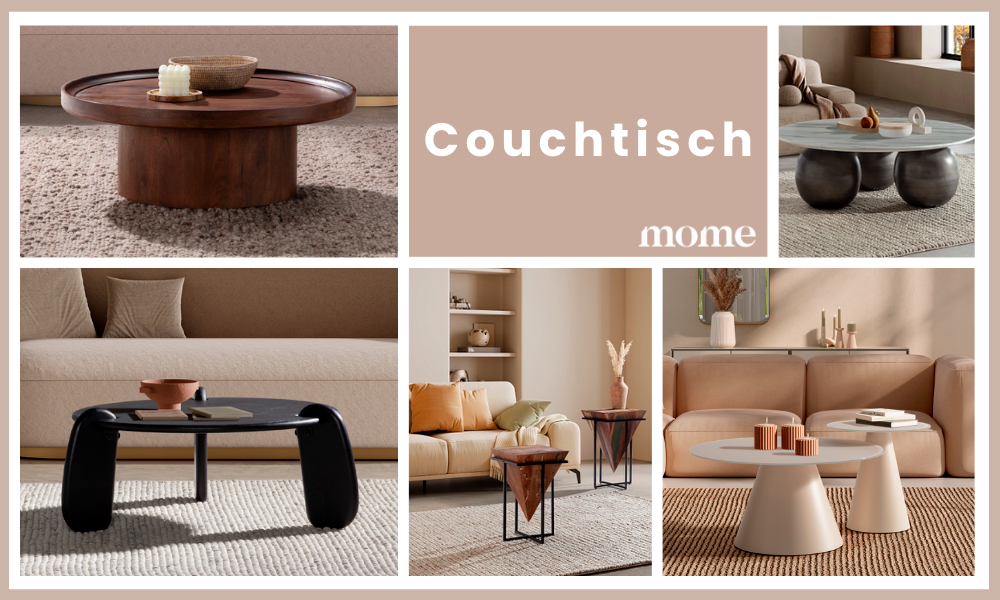 Mehrere Couchtische von Mome in modernen Wohnzimmern