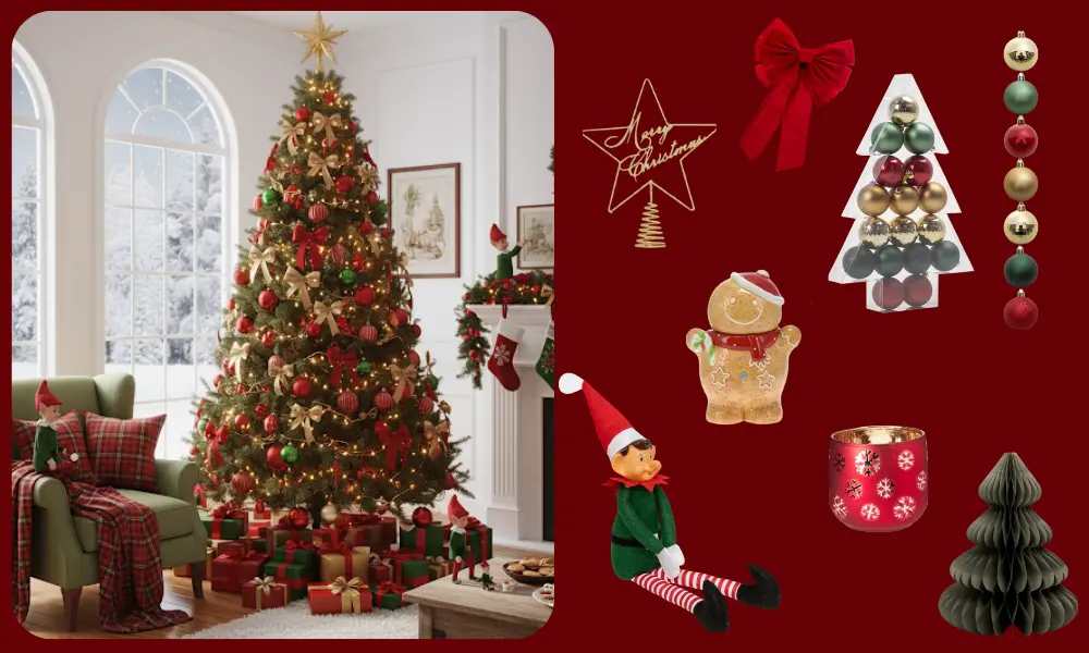 Weihnachtsdekoration im traditionellen Stil