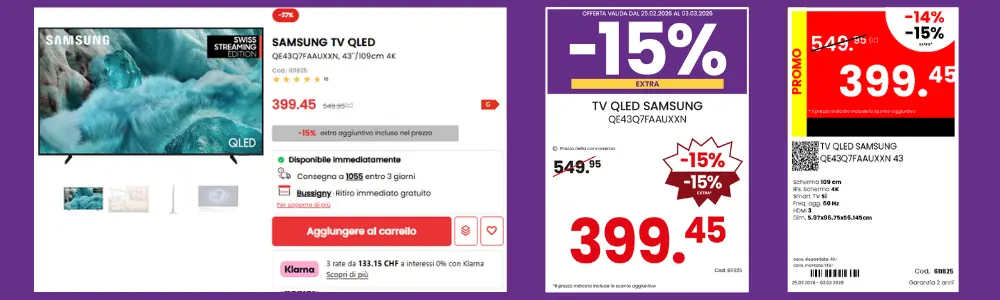 i nostri prezzi su tutti i nostri diversi supporti