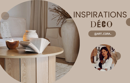 table basse d'un salon et portrait de art cora