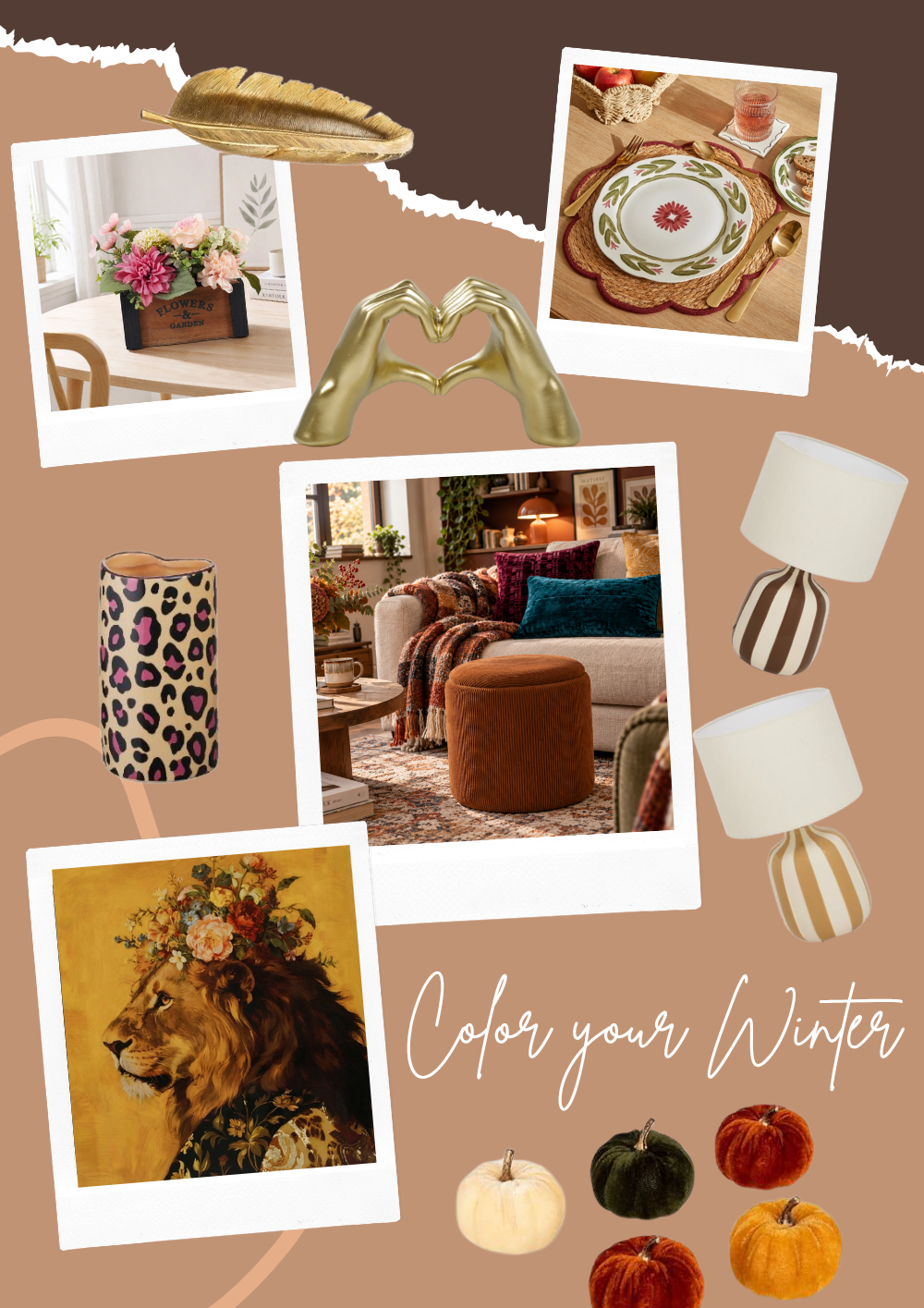 inspiration décoration hiver couleur éclatante joyeuse